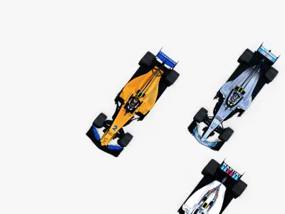 Formula 1 2018 Pack 4 Low-poly 3D model