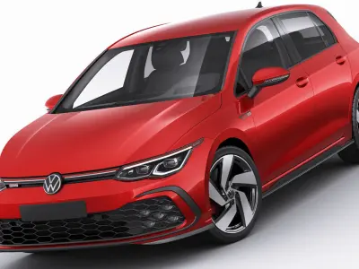 Volkswagen Golf 2020 GTI  GTE  R-line 3D model