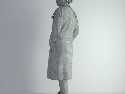 3D Scan Woman Doctor 008 3D model