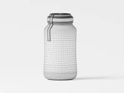 3D Supplement Jar 3D Model Low-poly 3D model