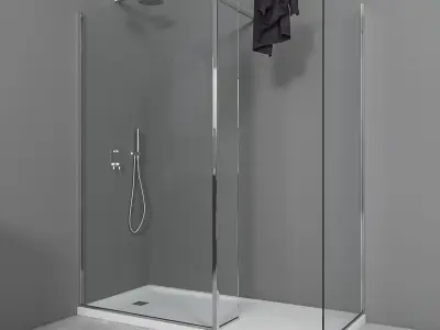 Bathroom furniture set Gold 6 3D model