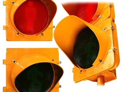 Traffic Light For Pedestrian 3D model