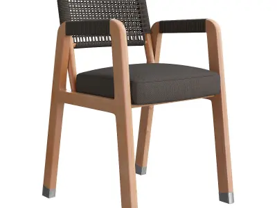 Flexform Ortigia armchair 3d model Low-poly 3D model