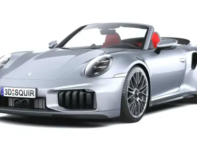 Porsche 911 Turbo S Cabrio 2026 3D model