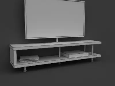  modern media console 3D model