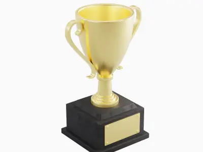 Trophy Cup 01 Low-poly 3D model