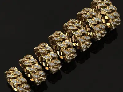 7 SIZE CUBAN RINGS PACK