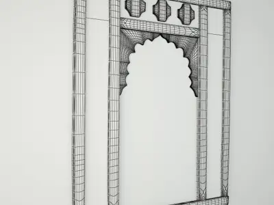 19th-C Turkish Mirror 3D model