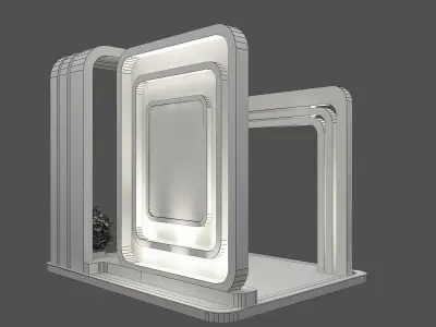 Booth Exhibition Stand a59a 3D model
