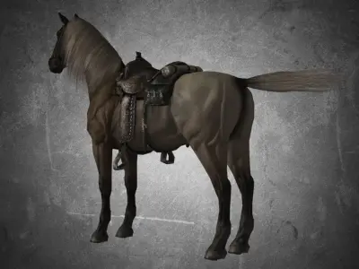 Horse - Death 3D model