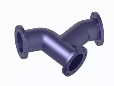 Kids Engineering Y Type Valve 3D print model