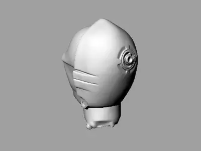 C3PO 3D scan Head Free 3D print model