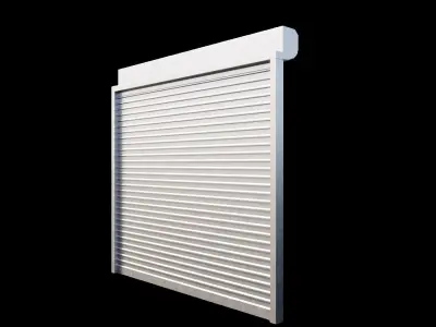Roller garage door Free low-poly 3D model