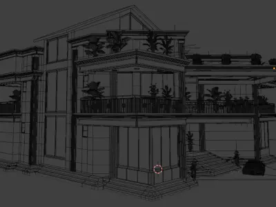 Exterior Villa 3D model