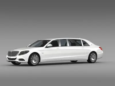 Mercedes Maybach Pullman S 600  VV222 2016 3D model