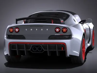 Lotus Exige 360 Cup 2017 VRAY 3D model