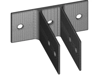 Double Ear Bracket 3D print model