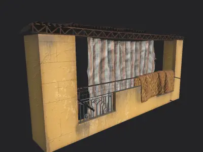Galleries  balconies 3D model