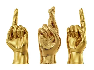 Sculpture Hands Sign 2 3D model