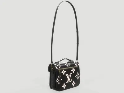 Louis Vuitton Crafty Pochette Metis Bag Black Low-poly 3D model