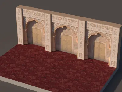Indian Stage 3D model