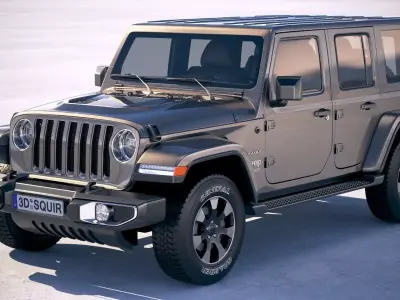 Jeep Wrangler Unlimited Sahara 2018 3D model