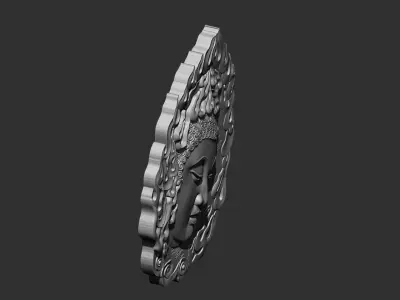 buddha face 3D print model