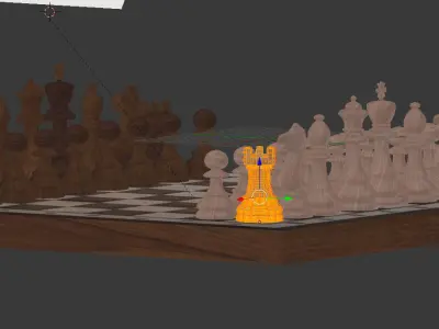 Chess Board 3D model