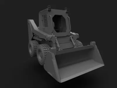 Working Machine Low-poly 3D model