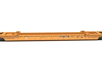 Double Stack Railcar 3D model