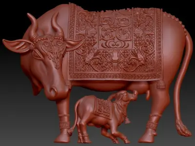 kamdhenu cow 3D print model
