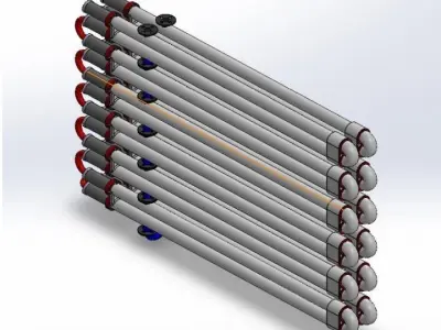  Heat exchanger  Hairpin 3D print model