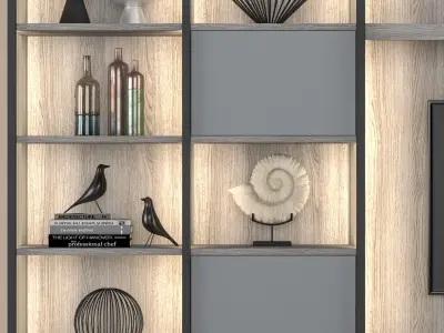 Natevo Continuum TV cabinet Flou 3D model