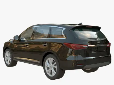 4 Cars  Muscle car Sports sedan Sport car Crossover 3D Model Pack