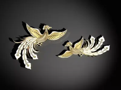 asian phoenix - Krimson Lee 3D print model