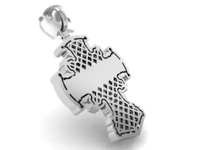 Cross Pendant 2441 3D print model