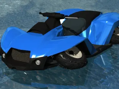 amphibian vehicle 3D model