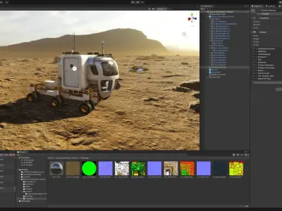 Space Exploration Vehicle PBR Low-poly 3D model