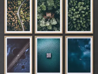 JUNIQE Top picture Low-poly 3D model