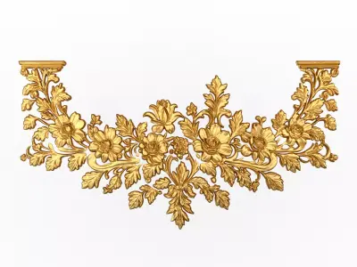 Classic decor ornament carved 58 3D model