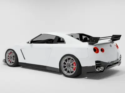 nissan gtr 2017 3D model