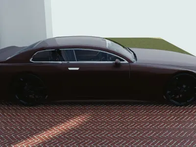 BLENDER EEVEE Brandless Sports GT  Low-poly 3D model