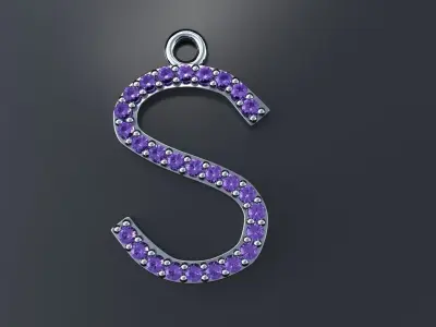 Diamond s Pendant Gold Silver Platinum Luxury Jewelry 3D print model