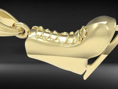 ice Skates pendant  3D print model