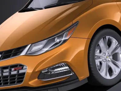 Chevrolet Cruze RS hatchback 2016 VRAY 3D model