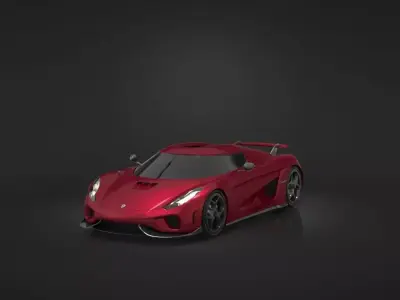 Koenigsegg Regera Low-poly 3D model