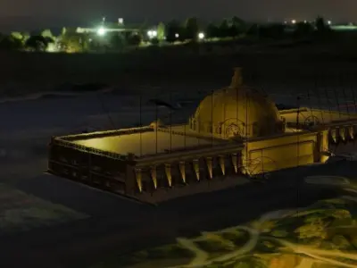 indian palace 3D model 3D model