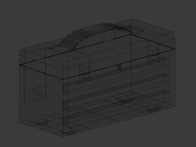Toolbox Low-poly 3D model