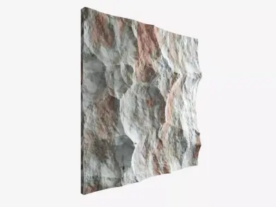 366-RockPanel piece of rock 3D model