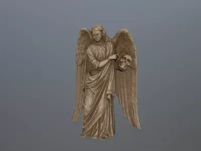 greek statue 3 Low-poly 3D model